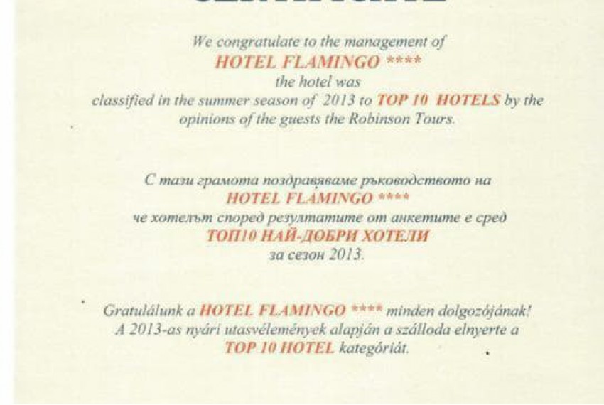 Hotel Flamingo, 4* Hotel Flamingo, 4*